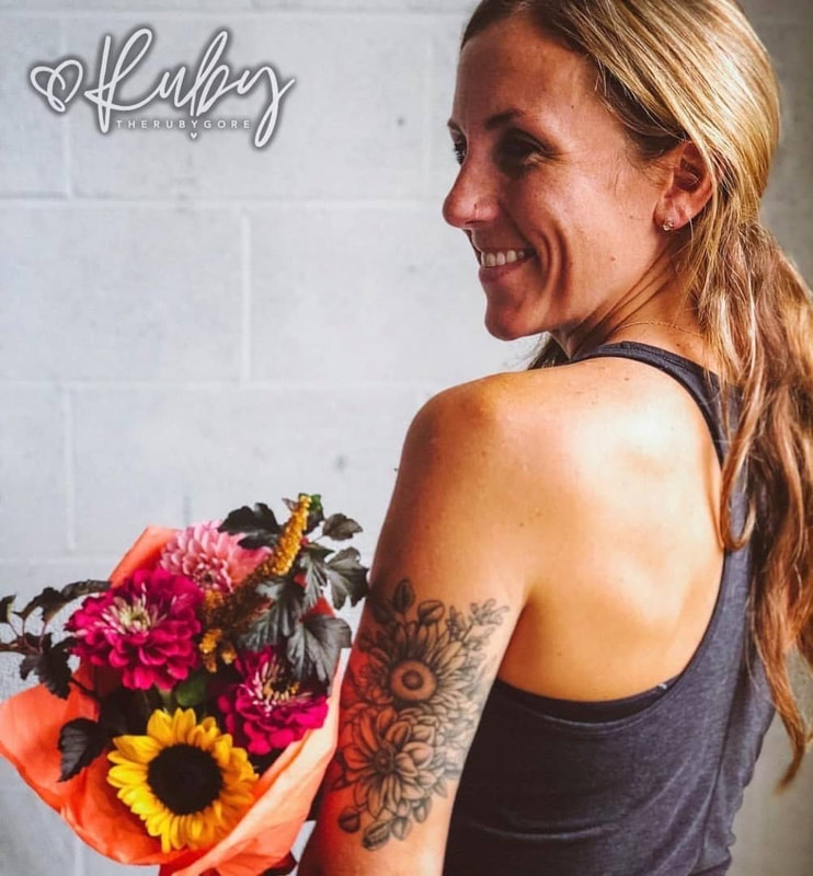 Dotwork Floral Vegan Arm Tattoo